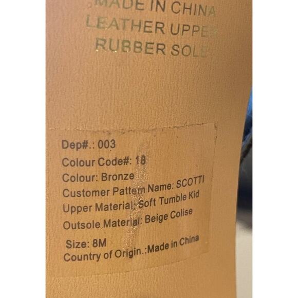 Bakers Bronze Womens High Heels Size 8M Scotti Bronze Ankle Strap 4" Heel - Picture 8 of 12